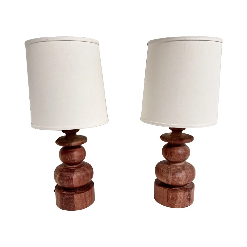 women's tall dressesPair of Turned Wood Table Lamps