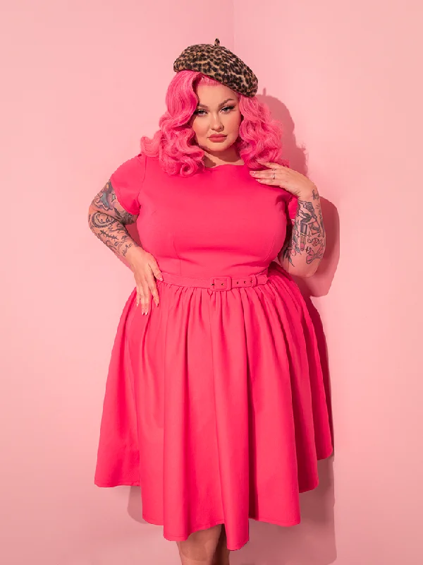 Casual DressAvon Swing Dress in Candy Pink - Vixen by Micheline Pitt