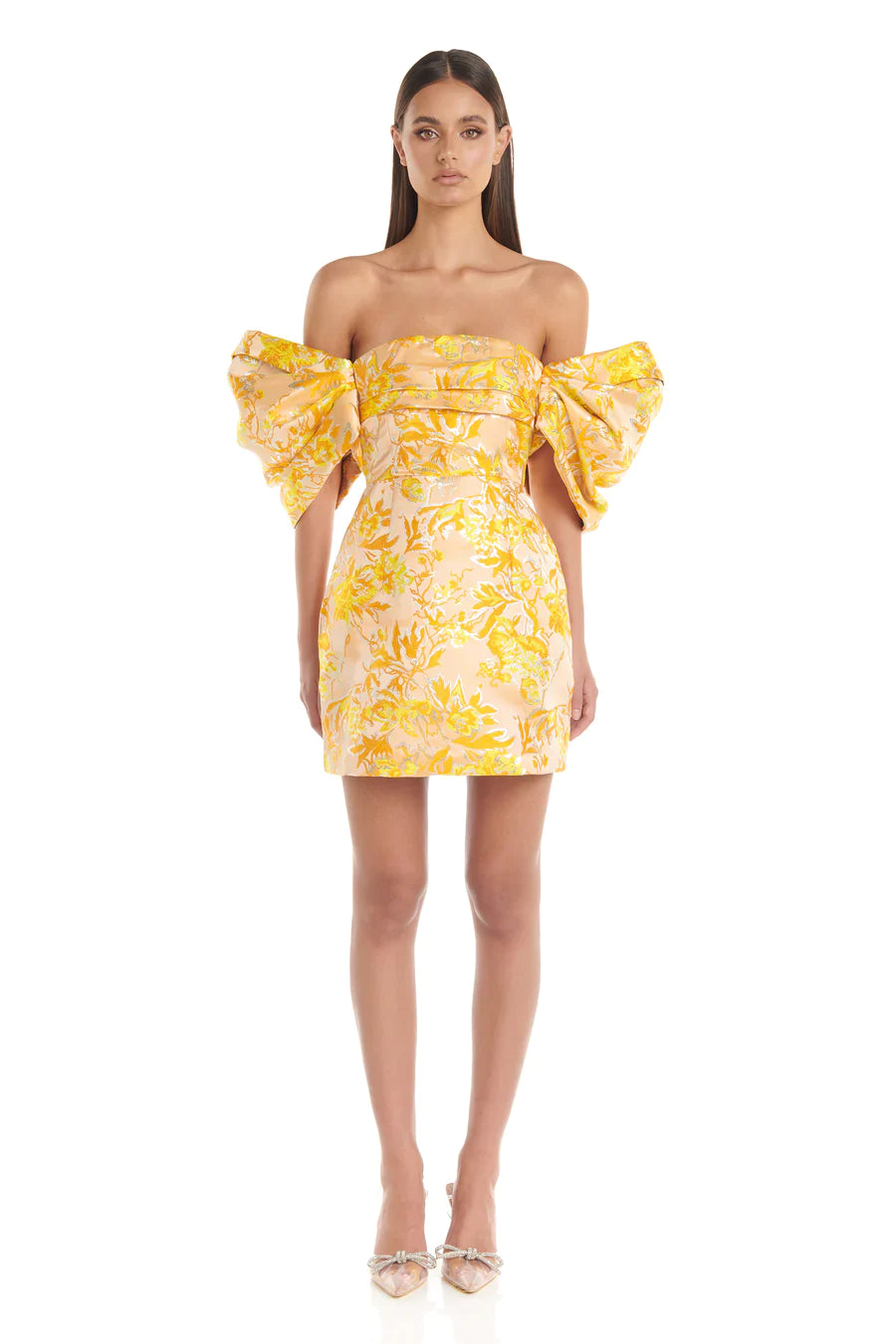 women's curve-hugging dressesRaquel Dress - Yellow