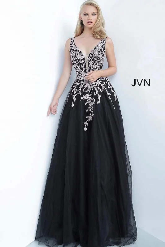 women's bespoke dressesJovani 2302 Long Sleeveless Prom Ball Gown