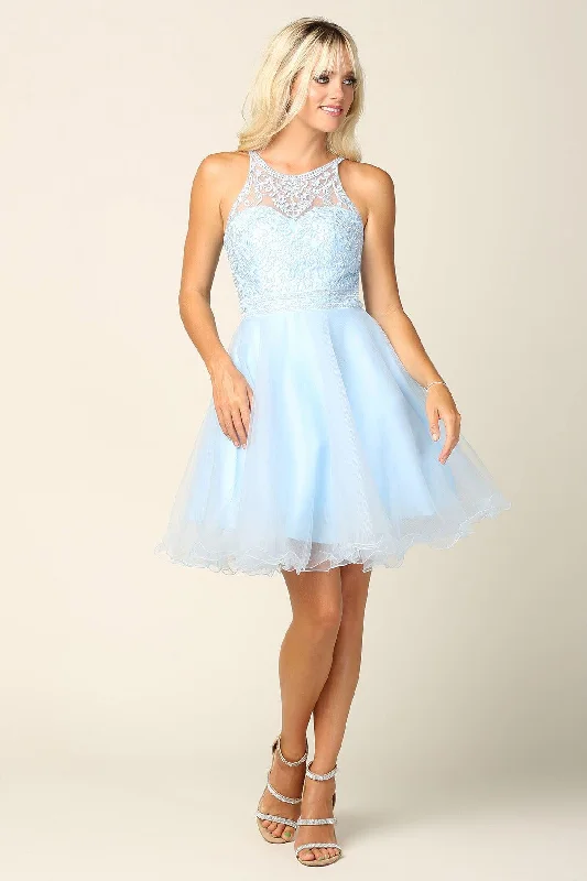 women's floral dressesProm Short Halter Homecoming Cocktail Dress Sale