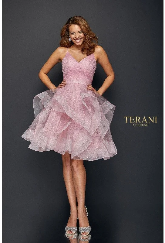 women's bridesmaid dressesTerani Couture 1821H7770 Short Prom Dress Sale