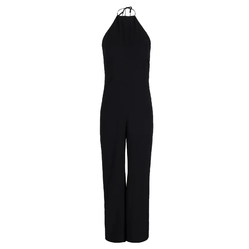 women's jumpsuits with metallic finishesBa&Sh Halter Jumpsuit in Black Viscose