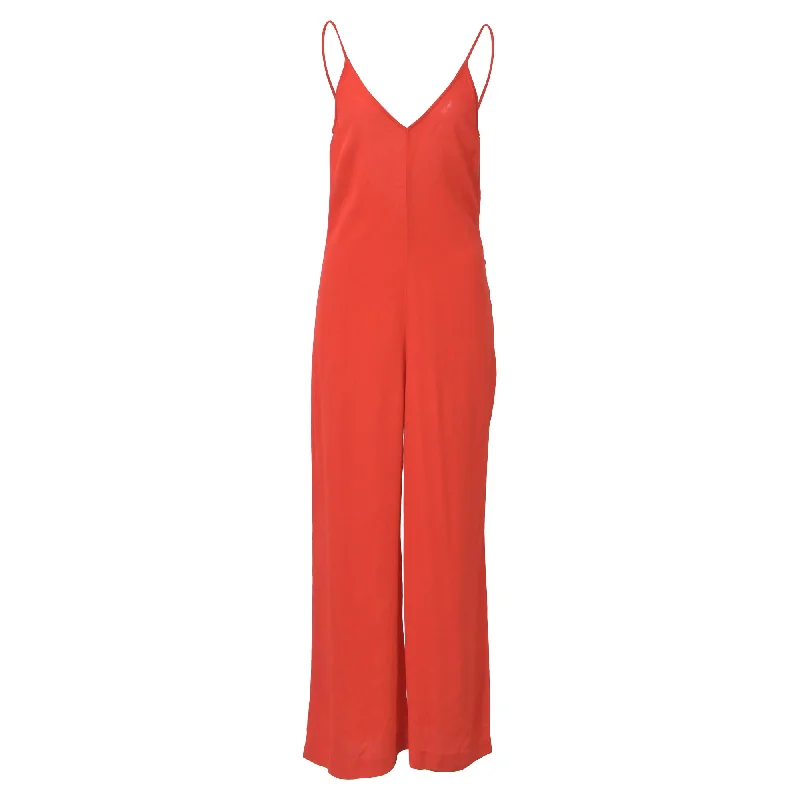 women's jumpsuits made of laceBa&Sh Wide Leg Jumpsuit in Red Viscose