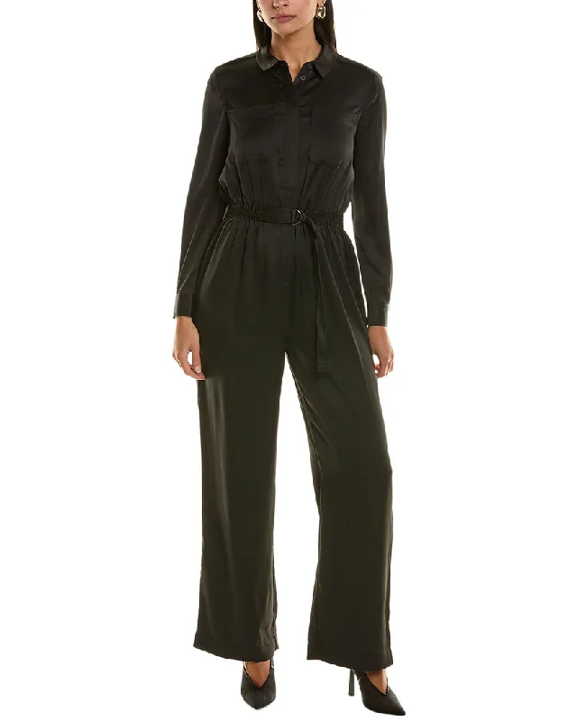 women's jumpsuits for high-performance fabricsFrench Connection Enid Crepe 70's Jumpsuit