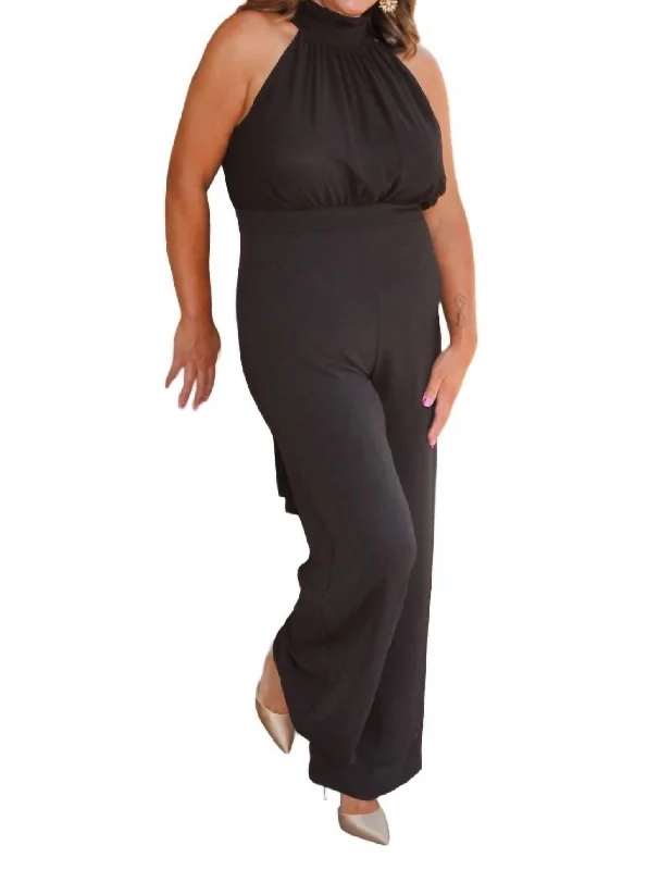 women's jumpsuits for sustainable fashionLate Nights Jumpsuit In Black