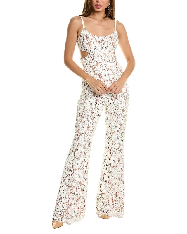 women's formal jumpsuitsMichael Kors Collection Sequin Lace Silk-Lined Jumpsuit