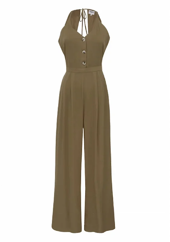 women's glam jumpsuitsPalma Jumpsuit In Kaki