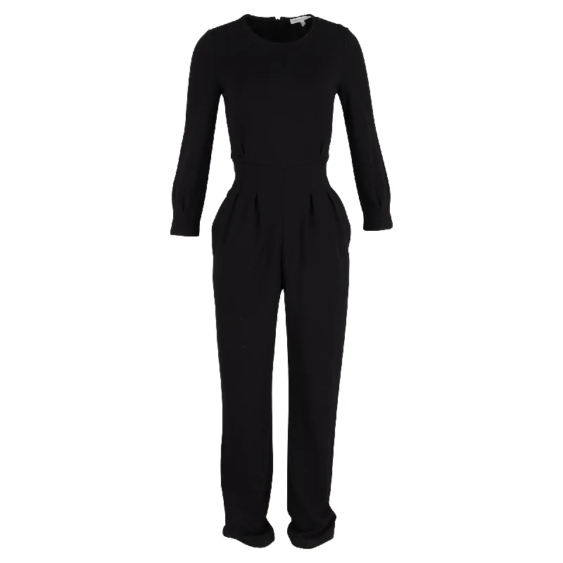 women's formal jumpsuitsSee by Chloé Long Sleeve Jumpsuit in Black Wool