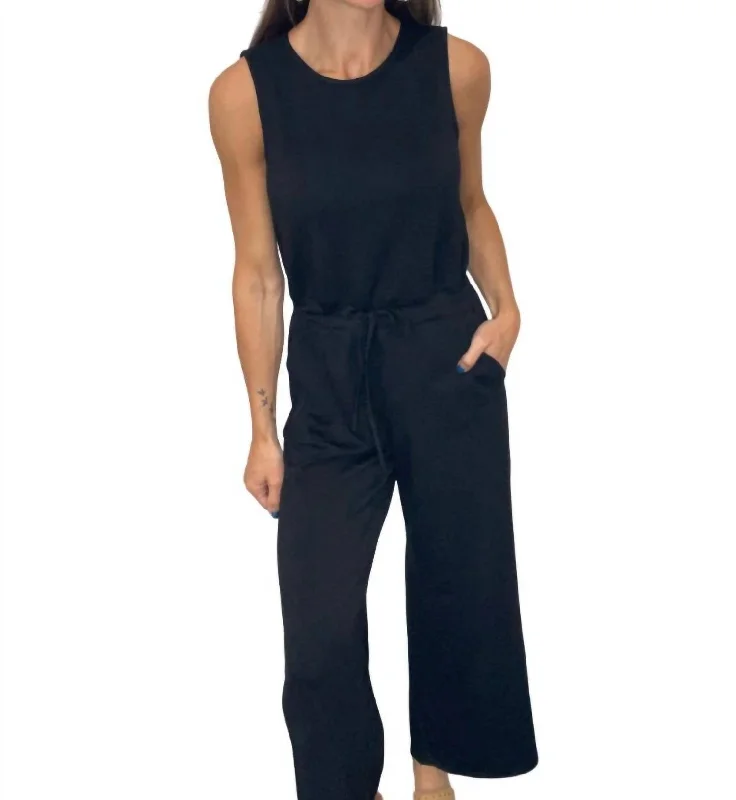 women's jumpsuits for easy dressingStacey Jumpsuit In Black