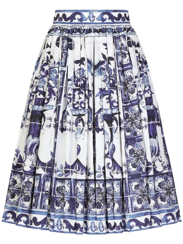 women's knitted skirtsDolce & Gabbana Women's Skirts Clear blue