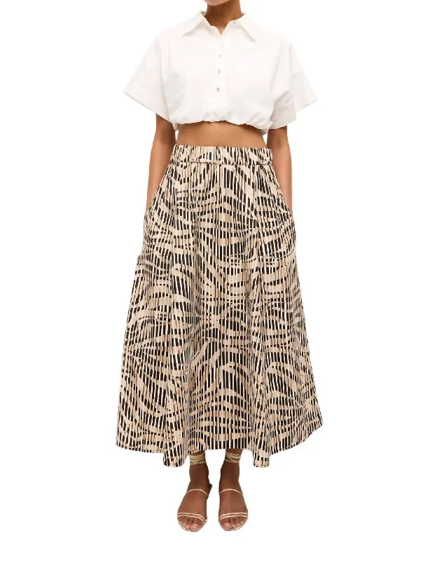 women's formal tiered skirtsSasha Skirt In Sahara