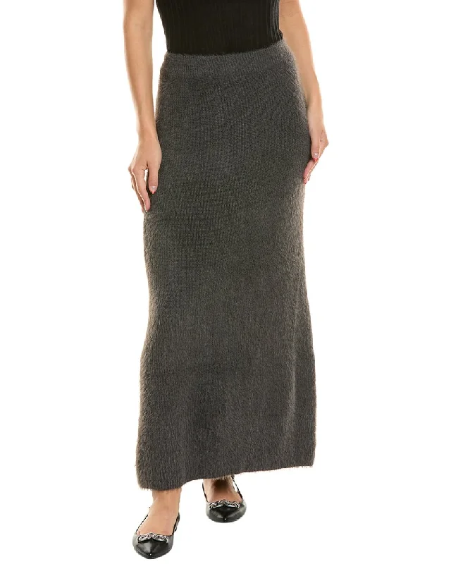 women's fall maxi skirtsSeraphina Fuzzy Eyelash Cashmere-Blend Maxi Skirt