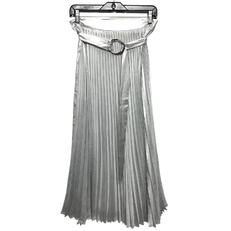 women's lace-up skirtsSkirt Maxi By Express In Silver, Size: M