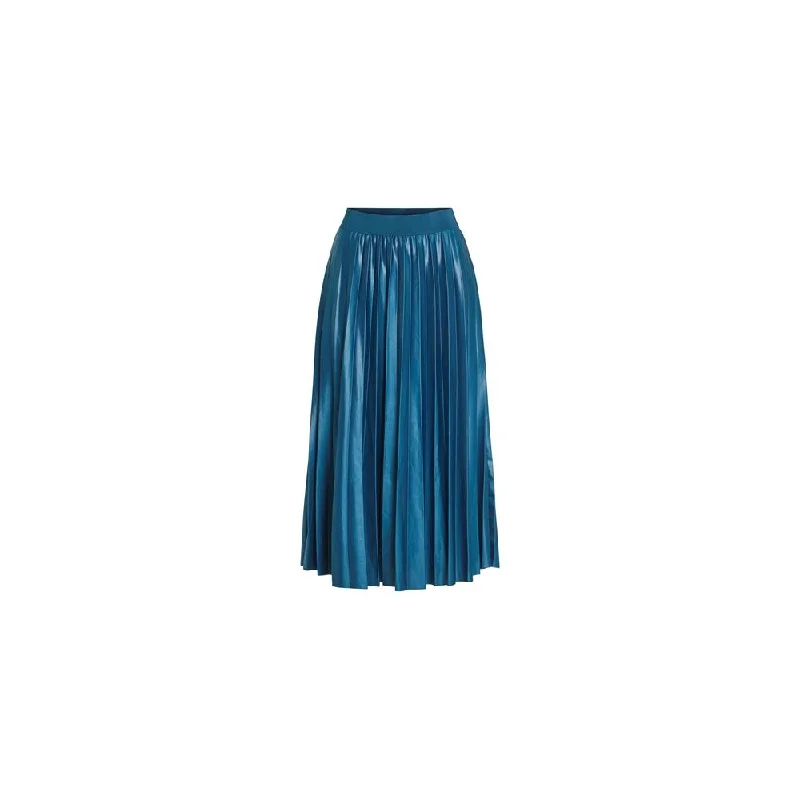 women's denim midi skirtsVila Clothes  Recycled Polyester Women's Skirt