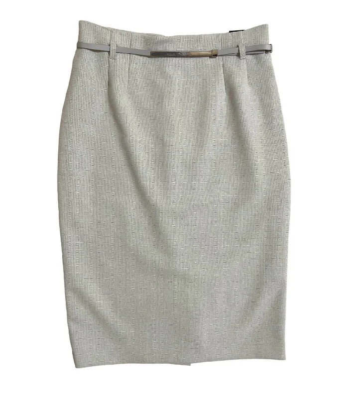 women's checked skirtsWomen's Belted Signature Pencil Skirt In Gray